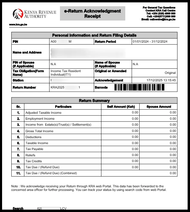 Download e-Return Acknowledgement Receipt