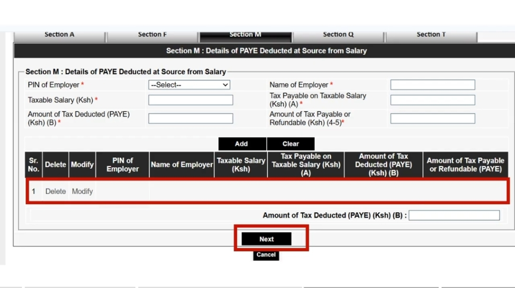 File Returns with P9 Form