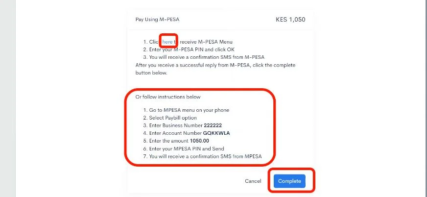 Select the Inspection Type