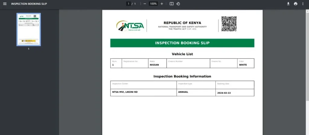 Download Your Booking Slip