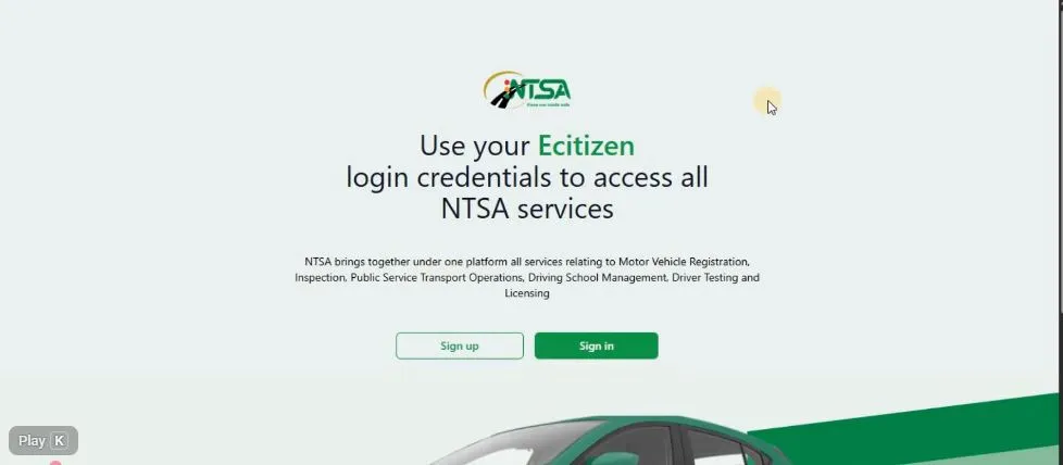 NTSA portal