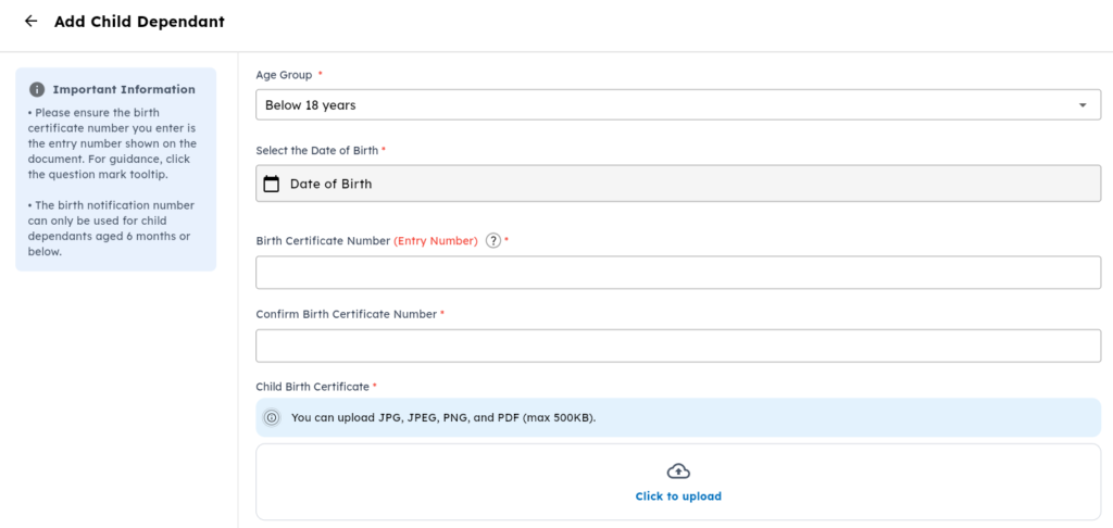 add a child to SHA